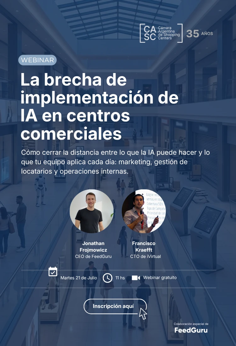 Webinar la brecha de implementaicon de IA en centros comerciales